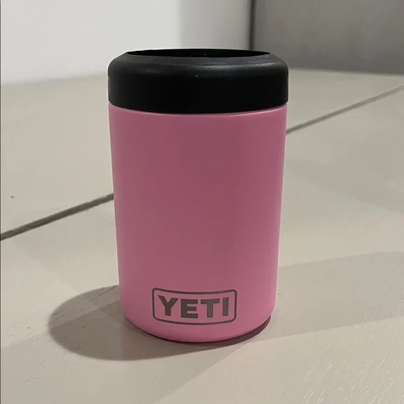 New!!YETI Pink Rambler 12 oz Can Cooler - Picture 1 of 4